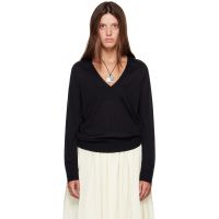 Loulou de Saison Black JULIO LDS Fluid Cashmere Sweater 262473F100000