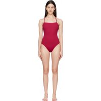 Loulou de Saison Red Itak LDS Criss-Crossing Straps Swimsuit 262473F103001