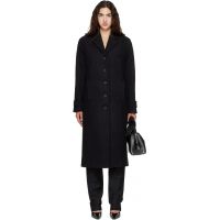 Kanika Agarwal SSENSE Exclusive Black Oversized Tailored Coat 262475F059001