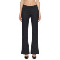 Kanika Agarwal SSENSE Exclusive Gray Tailored Wollen Trousers 262475F087000