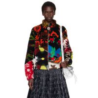 Chopova Lowena Multicolor Patchwork Fitted Fleece Jacket 262529F097010