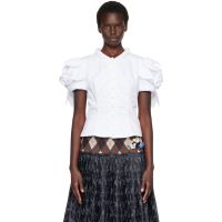 Chopova Lowena White Bluestocking Blouse 262529F107001