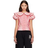 Chopova Lowena Red Swoon Blouse 262529F107003