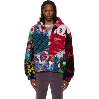 Chopova Lowena Multicolor Patchwork Oversized Hooded Fleece Jacket 262529M202001