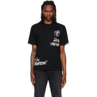 AAPE by A Bathing Ape Black Basic T-shirt 262547M213014