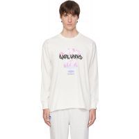 AAPE by A Bathing Ape White Main Skate Long T-shirt 262547M213019