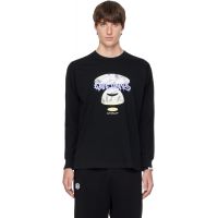 AAPE by A Bathing Ape Black Main Skate Long Sleeve T-shirt 262547M213020