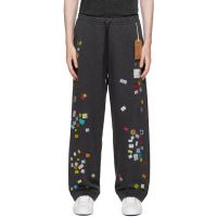 Maison MIHARA YASUHIRO Gray Price Tag Sticker Printed Sweatpants 262551M190000