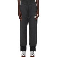 Maison MIHARA YASUHIRO Gray & Black Track Pants Layered Sweatpants 262551M190001