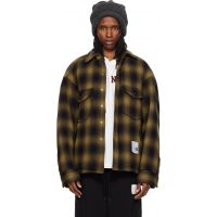Maison MIHARA YASUHIRO Khaki Check Puffer Shirt 262551M192000