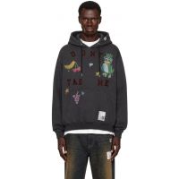 Maison MIHARA YASUHIRO Black Kids Doodle Printed Hoodie 262551M202003