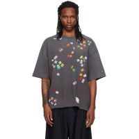 Maison MIHARA YASUHIRO Gray Price Tag Sticker Printed T-shirt 262551M213000