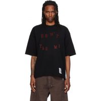 Maison MIHARA YASUHIRO Black Dont Tag Me Flocky Print T-shirt 262551M213002