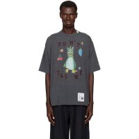 Maison MIHARA YASUHIRO Black Leon Doodle Printed T-shirt 262551M213005