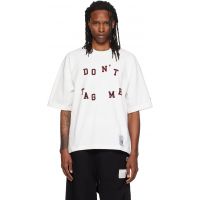 Maison MIHARA YASUHIRO White Dont Tag Me Flocky Print T-shirt 262551M213006