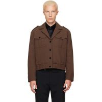 Ernest W. Baker SSENSE Exclusive Brown Military Bomber Jacket 262600M175001
