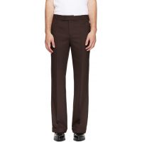 Ernest W. Baker Brown Cuffed 70s Trousers 262600M191018