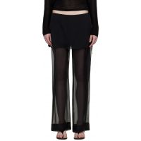 Paloma Wool Black Silk Archive Trousers 262648F087009