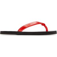 Ancient Greek Sandals Red & Black Saionara Jelly Flip-Flops 262674F124006