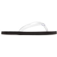 Ancient Greek Sandals Transparent & Black Saionara Jelly Flip-Flops 262674F124009
