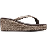 Ancient Greek Sandals Brown Etheria Low Wedge Heeled 262674F125002