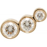 Sophie Bille Brahe Croissant Trois Single Earring 262686F009002