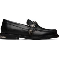 Toga Virilis SSENSE Exclusive Black Saffiano Classic Loafers 262688M231001