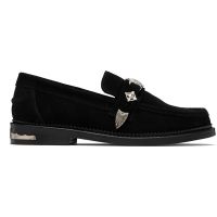 Toga Virilis SSENSE Exclusive Black Suede Loafers 262688M231004