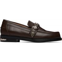 Toga Virilis SSENSE Exclusive Brown Metal Loafers 262688M231005