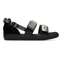 Toga Virilis Black Metal Sneaker Sandals 262688M234005