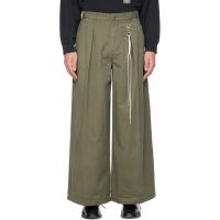 Song for the Mute Green Super Baggy Trousers 262699M191003