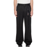 Song for the Mute Gray Double Pleated Trousers 262699M191005