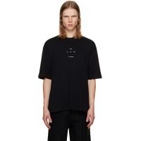 Song for the Mute Black Logo Luxe Jersey Oversized T-shirt 262699M213008