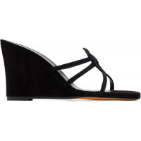 Maryam Nassir Zadeh Black Opera Wedge Heeled Sandals 262779F125014