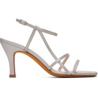 Maryam Nassir Zadeh Silver Irene Heeled Sandals 262779F125015