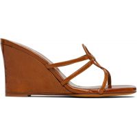 Maryam Nassir Zadeh Brown Opera Wedge Heeled Sandals 262779F125023