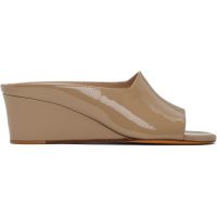 Maryam Nassir Zadeh Beige Yves Wedge Heeled Sandals 262779F125025