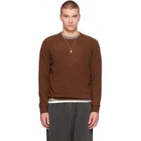 Entire Studios Brown Knit Cashmere Crewneck Sweater 262940M201001