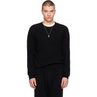 Entire Studios Black Knit Cashmere Crewneck Sweater 262940M201003
