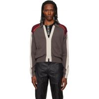 Kiko Kostadinov Gray Munno Knit Cardigan 262985M200000