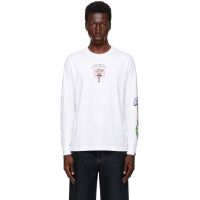 AAPE by A Bathing Ape White AAPER Long Sleeve T-shirt 271547M213005