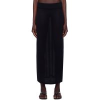 TOTEME Black Knit Maxi Skirt 252771F093002