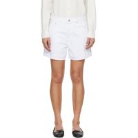 AGOLDE White Leith Denim Shorts 261214F088007
