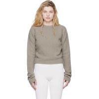 Rier Taupe Wool Boucle Sweater 261661F096000