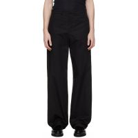 Rier Black Cotton Trousers 261661M191001