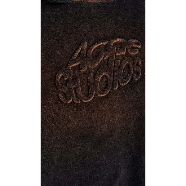 아크네스튜디오 아크네 스튜디오 Acne Studios Soft Velour Hooded Sweatshirt ACNDB32162