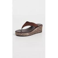 Ancient Greek Sandals Charys Low Wedge Sandals_Dark Brown/Brown