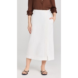 Alex Mill Button Front Skirt In Twill AMILL30497