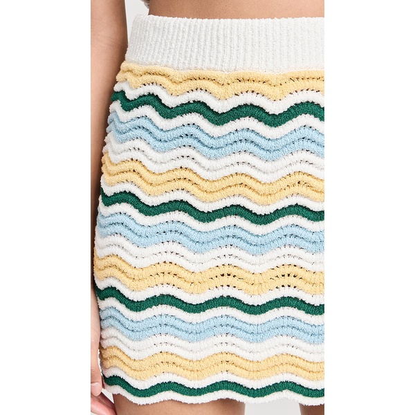  카사블랑카 Casablanca Boucle Wave Skirt CASAB30110