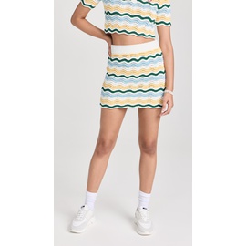 카사블랑카 Casablanca Boucle Wave Skirt CASAB30110